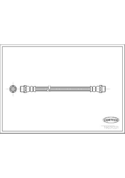 19031221 - Fren Hortumu Arka Mercedes Sprınter B904 B905 . Vw Lt 28-46