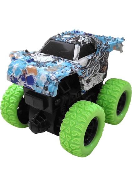 4x4 Takla Atan Çılgın Canavar Akrobat Model Dayanıklı Plastik Oyuncak Araba fırsatları