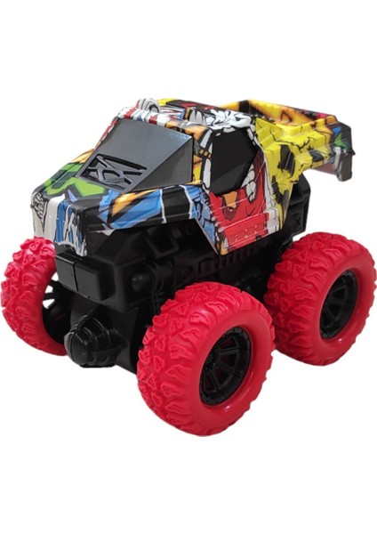 4x4 Takla Atan Çılgın Canavar Akrobat Model Dayanıklı Plastik Oyuncak Araba fiyatları