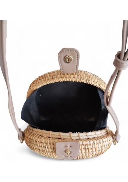 Kadın Yazlık Küçük Yuvarlak Hasır Çanta 107210410 modelleri