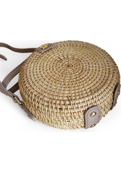 Kadın Yazlık Küçük Yuvarlak Hasır Çanta 107210410 indirimleri
