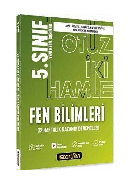 5. Sınıf 32 Hamle Fen Bilimleri Haftalık Kazanım Denemeleri