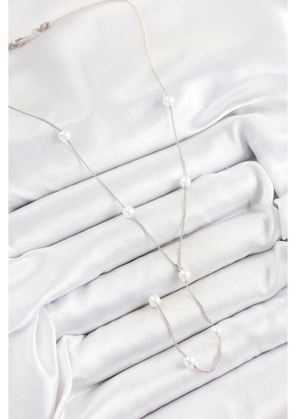 316L Çelik Inci Figürlü Y Model Gümüş Renk Kadın Kolye - PRT3500EB06986 fiyatları