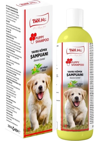 Biolive Puppy Çay Ağacı Özlü Yavru Köpek Şampuanı 200ML modelleri