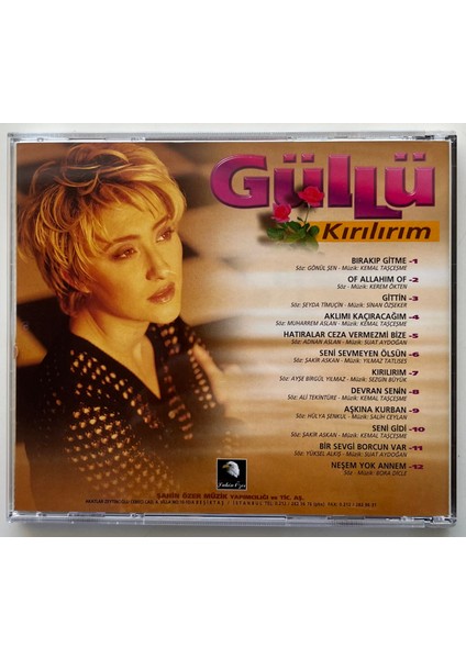 Güllü Kırılırım CD (Orijnal 1998 Dönem Baskı Cd) fiyatları