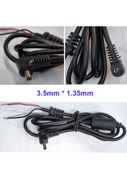 3.5MMX1.35MM Uçlu Tamir Kablosu 3.5mm Ye 1.35MM Adaptör Tamir Kablosu 1m indirimleri