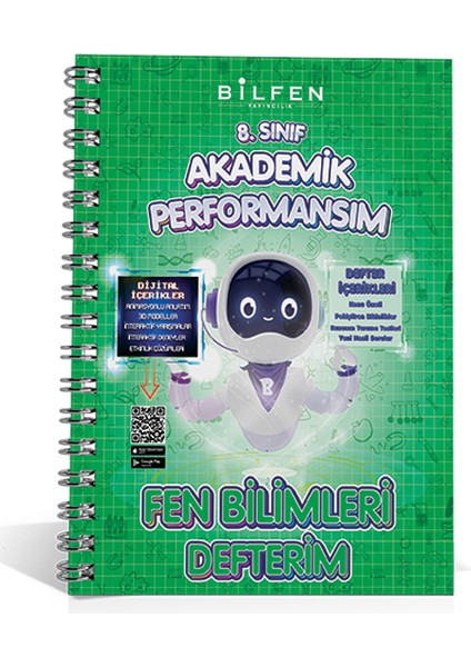 8. Sınıf Fen Bilimleri Akademik Performansım Defterim Bilfen Yayıncılık