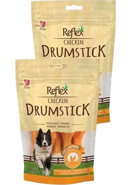 Drumstick Tavuk Baget Köpek Ödül Maması 80GR Ikili Paket