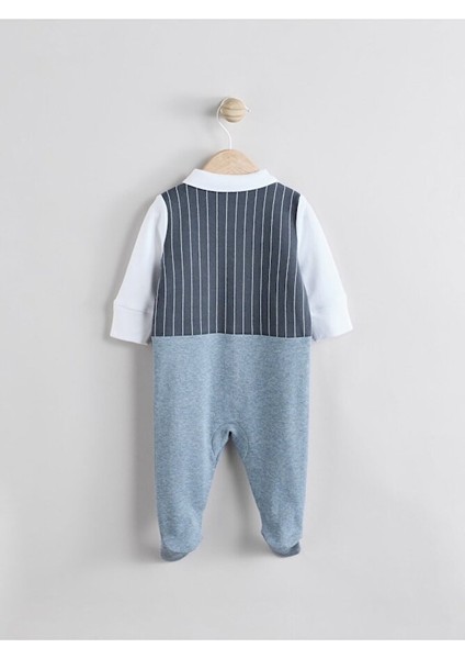 % 100 Pamuklu Premium Mavi Lacivert Smokin Tulum fiyatları