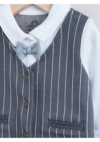 % 100 Pamuklu Premium Mavi Lacivert Smokin Tulum modelleri