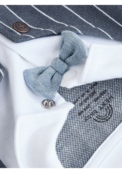 % 100 Pamuklu Premium Mavi Lacivert Smokin Tulum fırsatları