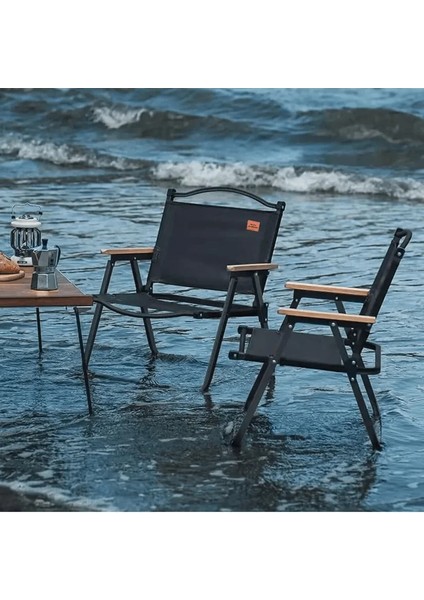 Kamp Sandalyesi- Katlanabilir - Siyah - Çantasız fiyatları