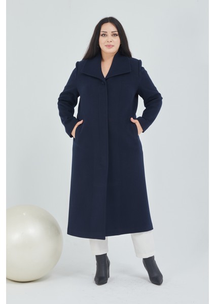 Kadın Büyük Beden Mendil Yaka Manto fiyatları