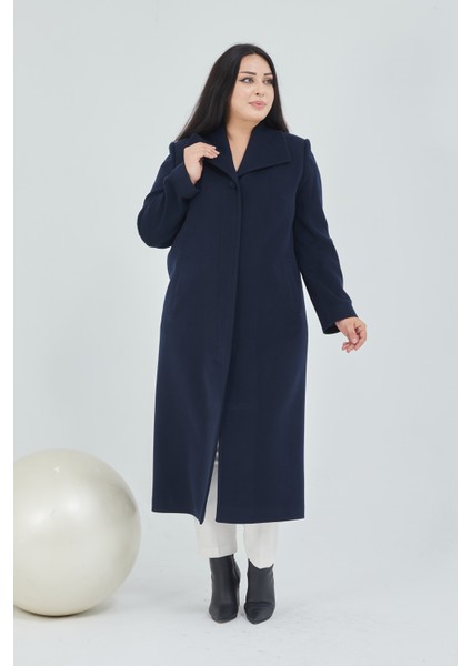 Kadın Büyük Beden Mendil Yaka Manto indirimleri