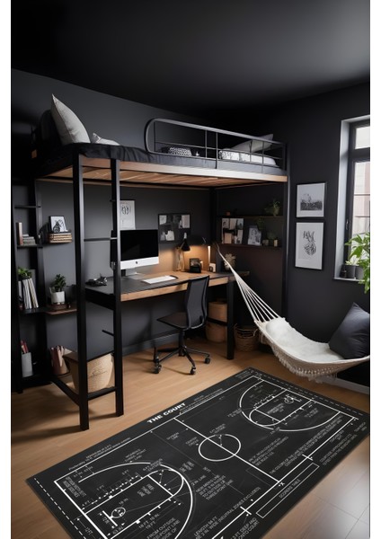 Dijital Baskı Basketbol Temalı Kaymaz Taban Leke Tutmaz Yıkanabilir Salon Halısı ve Genç Halısı fiyatları