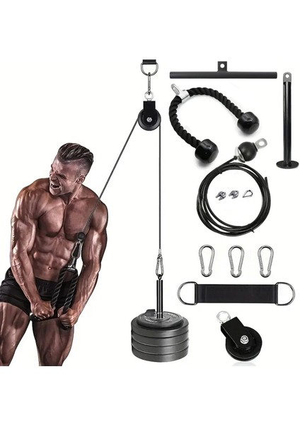 Makara Kablo Fitness Seti Triceps - Biceps - Sırt Çalışma Istasyonu fiyatları
