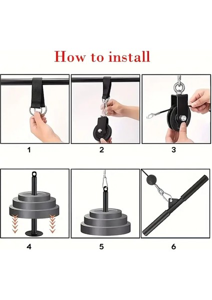 Makara Kablo Fitness Seti Triceps - Biceps - Sırt Çalışma Istasyonu modelleri