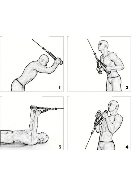 Makara Kablo Fitness Seti Triceps - Biceps - Sırt Çalışma Istasyonu fırsatları