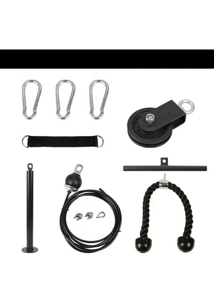 Makara Kablo Fitness Seti Triceps - Biceps - Sırt Çalışma Istasyonu indirimleri