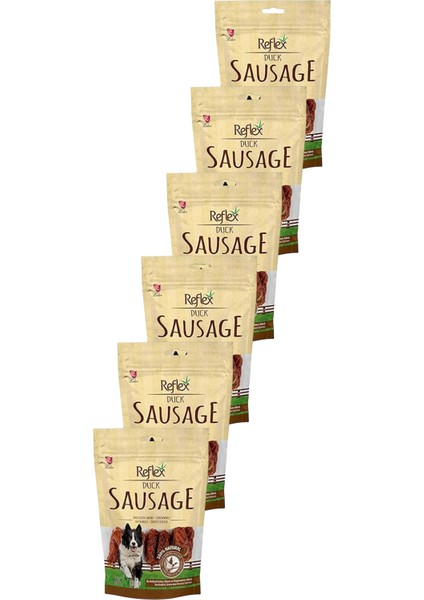 Sausage Ördekli Sosis Köpek Ödül Maması 80GR Altılı Paket