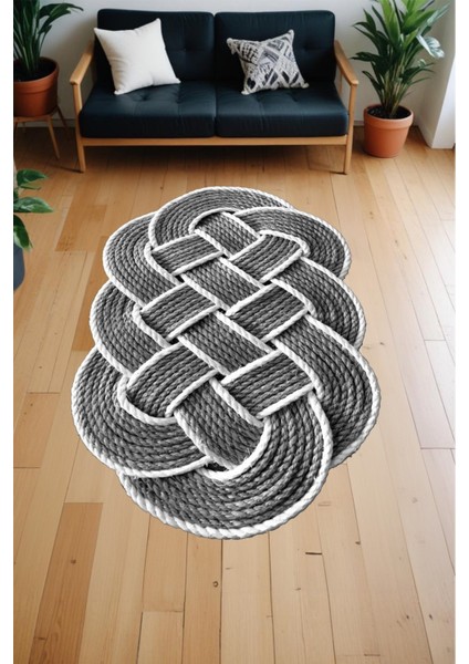 Dijital Baskı Lazer Kesim Örgü 3 Boyut Dekoratif Makinada Yıkanabilir Salon Mutfak ve Yolluk Halısı