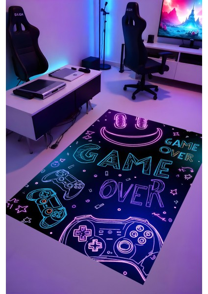 Gaming Halı Dijital Baskı Oyun Odası Halısı Kaymaz Taban Yıkanabilir Gamer Modern Tasarım fiyatları