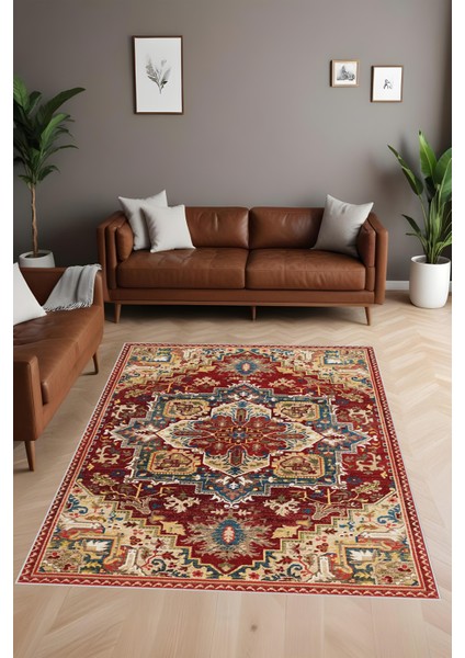 Dijital Baskı Klasik Desenli Çerçeveli Dekoratif Makinada Yıkanabilir Salon ve Yolluk Halısı fiyatları