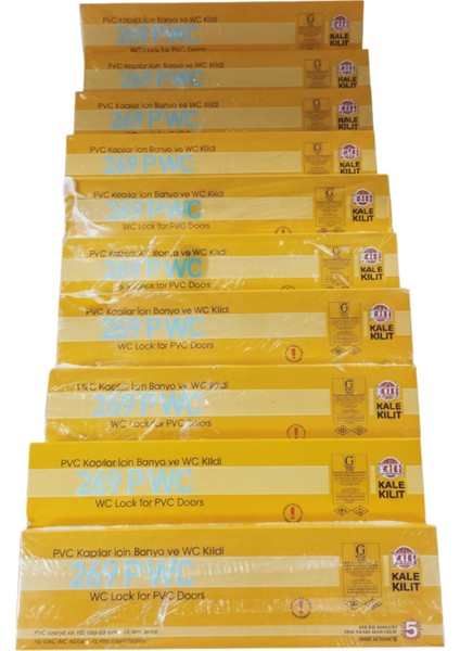 269 Pwc Pvc Kapılar Için Banyo ve Wc Kilidi 35 mm 10 Adet fiyatları