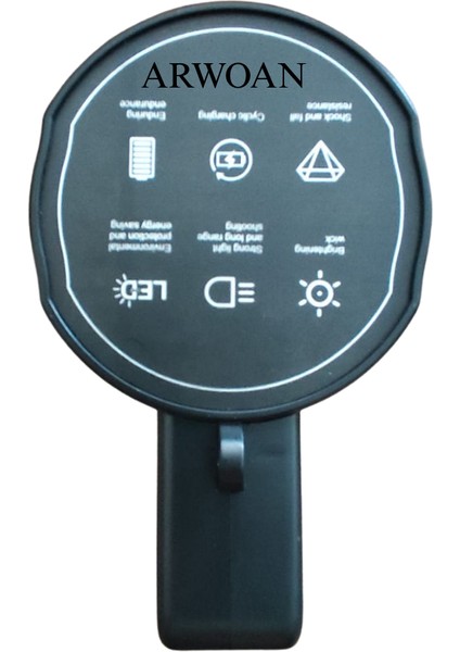 GK6698 Uzun Menzilli LED Projektör Fener 3000 Metre Aydınlatma Mesafesi Şarjlı El Feneri Kamp & Arama Kurtarma