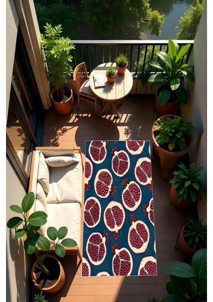 Dijital Baskı Modern Kaymaz Taban Leke Tutmaz Makinada Yıkanabilir Mutfak Halısı ve Balkon Halısı modelleri