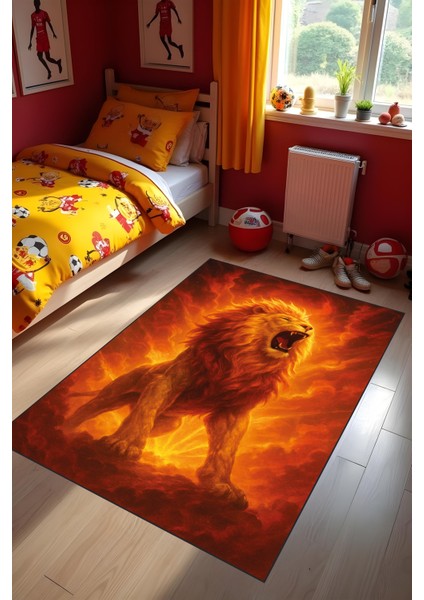 Dijital Baskı Futbol Halısı Makinede Yıkanabilir Anti Bakteriyel Leke Tutmaz Kaymaz Taban