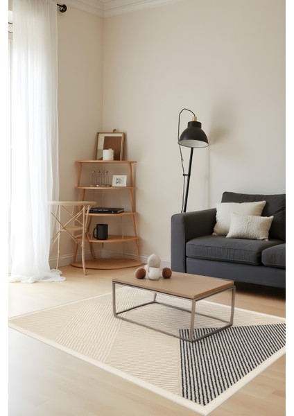 Makinede Yıkanabilir Geometrik Desen Kaymaz Taban Leke Tutmaz Mutfak Halısı Salon Halısı ve Yolluk modelleri