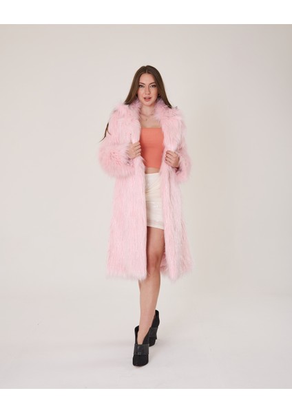 Simli Pembe Kürk Özel Tasarım fırsatları