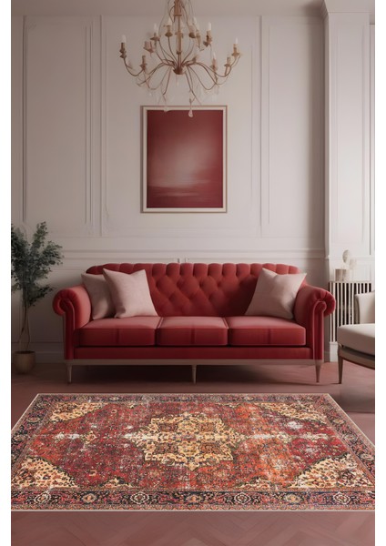 Dijital Baskı Klasik Desenli Çerçeveli Dekoratif Makinada Yıkanabilir Salon ve Yolluk Halısı fiyatları