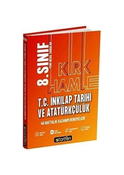 8. Sınıf Inkılap Tarihi 40 Deneme Haftalık Kazanım Denemeleri