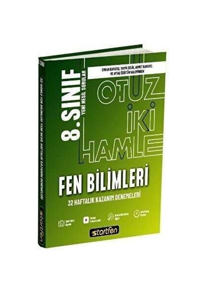 8. Sınıf Fen Bilimleri 32 Deneme Haftalık Kazanım Denemeleri