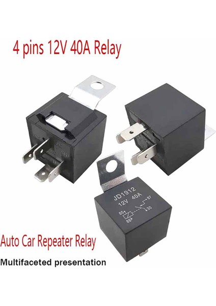 10 Adet Tekrarlayıcı Röle 4 Pin 12V 40A Otomatik Araba Röleleri Için (Yurt Dışından)