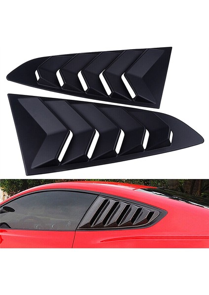 2015-2022 Için Mat Siyah Arka Yan Havalandırma Penceresi Kapağı (Yurt Dışından)