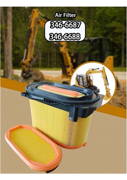 Ekskavatör Hava Filtresi 346-6687 346-6688 Cat 315 Ağır Hizmet Için (Yurt Dışından) fiyatları