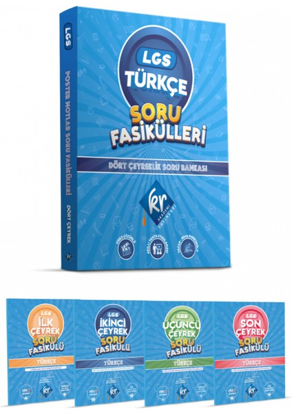 8. Sınıf Lgs Türkçe Soru Fasikülleri Dört Çeyreklik Soru Bankası Akademi