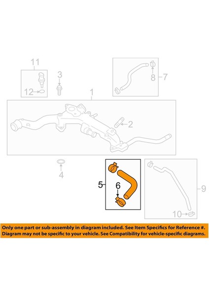 2 Adet Set Pcv Hortum Bağlantı Elemanı Montajı 11821AA660 21204AB230 Için (Yurt Dışından) fiyatları