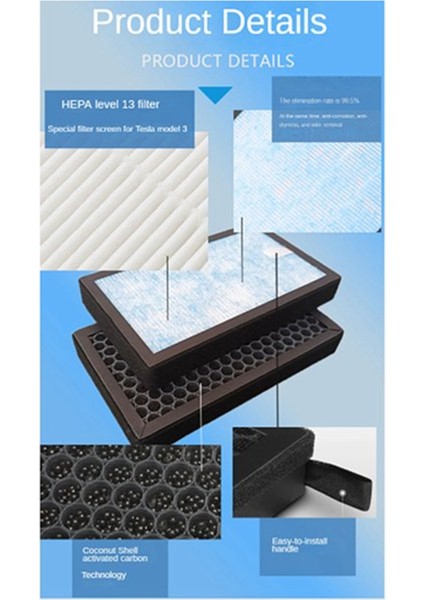 Model 3 Y Için Yüksek Akışlı Hava Temizleyici Klima (Yurt Dışından) indirimleri