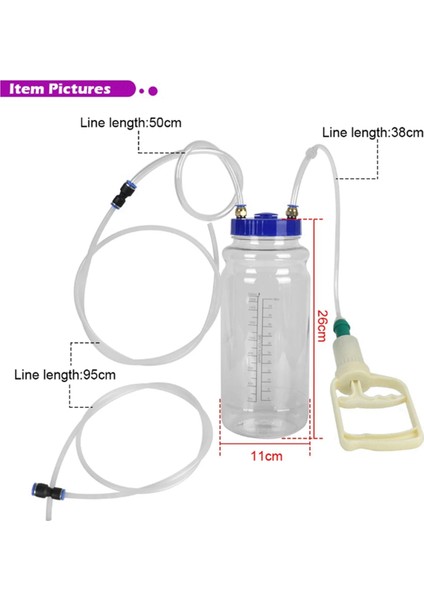 Vakum Pompa Bakım Aracı Seti Manuel Negatif Basınç Pompası Bakım Aracı Evrensel 2l (Yurt Dışından) modelleri