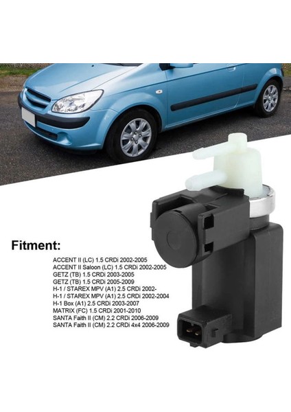 35120-2A900 Hyundai Accent I10 I20 Matrisi Kia Rio Sportage 2008-2016 35120-27050 Için Turbo Boost Kontrol Solenoid (Yurt Dışından) fiyatları