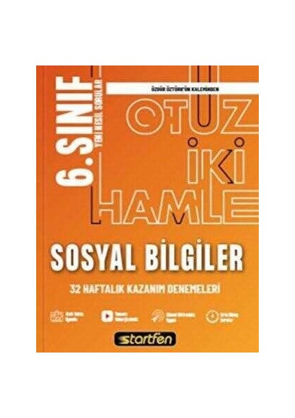6. Sınıf Sosyal Bilgiler 32 Hamle Haftalık Kazanım Denemeleri
