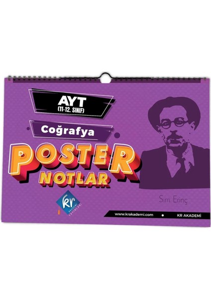 Kr Akademi AYT Coğrafya Poster Notlar 32 Sayfa Ciltli 12. Sınıf