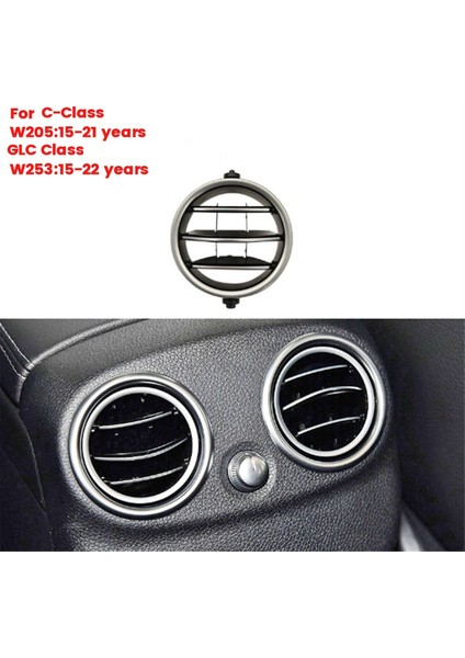 Araba Arka Klima Paneli Izgarası - Gümüş-Siyah (Yurt Dışından)