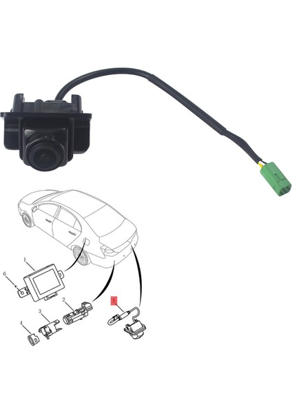 Araba Yedekleme Arka Görünüm Kamera Montajı 1017028220 Geely Emgrand 7 2014-2017 Park Yardımı Ters Kamera 10170-28220 (Yurt Dışından) fiyatları