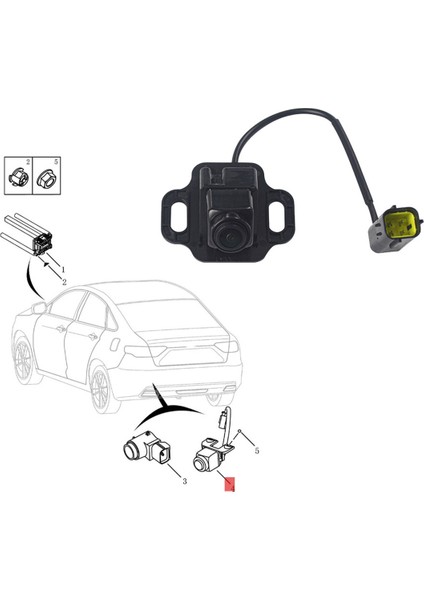 Yedekleme Arka Görünüm Kamerası 1017028220 Geely Emgrand Gl 2018-2021 1.4t 1.5td Park Yardımı Ters Kamera 70880-23800 (Yurt Dışından) fiyatları
