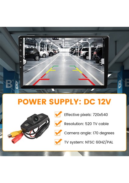 Honda Civic Ek Fd Accord Pilot Caz Acura Tsx 1998-2013 Için Otomatik Araba Arka Görünüm Yedek Kamera Ters Park Kamerası (Yurt Dışından) indirimleri